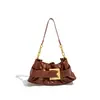 Bolso de Hombro de Cadena de Gama Alta para Mujer, Nuevo Bolso de Hombro Plegado Estilo Coreano Verano 2026, Bolso Pequeño Casual Texturizado