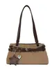 Elegante bolsa de ombro retrô para mulheres, nova bolsa de mão da moda 2026, bolsa baguette de ombro de grande capacidade para o dia a dia