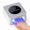 Lámpara recargable para decoración de uñas con decoración de diamantes de imitación, luz UV inalámbrica de secado rápido, secador de uñas UV, lámpara de curado