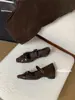 []2026 Otoño Nuevos Zapatos de Mujer Aumentadores de Altura Interior Gamuza Hebilla Cruzada Punta Cuadrada de Una Correa Zapatos Individuales Zapatos de Mujer