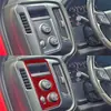Adecuado para 14-18 Gmc 1500 Coche Interior Modificado Fibra de Carbono Panel de Control de Faros Adhesivo Decorativo