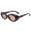 Nuevas gafas de sol ovaladas de estilo coreano de moda para mujer, estilo retro de Hong Kong, aspecto de alta gama, protección UV