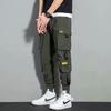 Pantalones de moda versátiles para hombre 2026 Nuevos pantalones largos casuales de pierna ancha con cordón Pantalones jogger para adolescentes