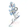 Pegatinas de Tatuaje Temporales de Flor Nueva de Colores para Brazo Transfronterizas, Rosa Roja Grande, Impermeables y a Prueba de Sudor, Pegatinas Temporales Desechables, Flores Realistas