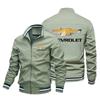Chaqueta con Estampado de Logo de Coche para Hombre de Comercio Exterior Europeo y Americano Chaqueta de Aviador Urbana Chaqueta Azul para Hombre Nieve Fo Logo Personalizado