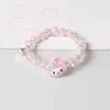 Pulsera Magnética de Pareja con Cristales Dulces Perlas Perro Canela Dibujos Animados Kuromi Pulsera Magnética Regalo para Mejor Amigo