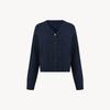 Cardigan de Tricô com Gola V 100% Lã de Ovelha Ponto 12 Peça Única Sem Costura Manga Raglan Suéter Jaqueta Ajustado 6 Cores