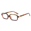 Gafas de montura cuadrada negra para influencers Montura simple de alta gama para hombres y mujeres Esenciales para ir al trabajo con look natural Montura anti luz azul