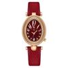 Reloj Goldie Fashion Trend con Correa de Cuero Rojo Ankora Reloj de Cuarzo Rojo de Gama Alta Nicho Reloj Simple Retro para Mujer