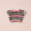Ropa para muñeca de 10 cm, camiseta de manga corta, chaleco para muñeca, colección de atuendos para muñeca Labubu de 17 cm