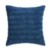 Funda de almohada decorativa para sofá de casa moderna simple, pana, grano de trigo, funda para cojín de respaldo de sofá sin relleno