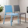 Silla de Plástico con Respaldo, Silla de Comedor para Ocio, Silla de Plástico Moderna Engrosada Simple para el Hogar