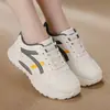 Zapatos Deportivos de Cuero de Talla Grande para Mujer para Comercio Exterior, Versátiles para Primavera y Otoño 2026, Planos para Correr, Antideslizantes, Modernos, Casuales