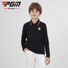 Ropa de golf para niños PGM, camiseta de manga larga de primavera y verano, nueva ropa abrigada y resistente al viento para niños adolescentes.
