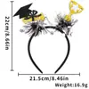 Diadema Ceremonia de Graduación Fiesta Decoración Recuerdo Fotográfico Accesorio para el Cabello Borla Letra Tridimensional Diadema Temporada de Graduación