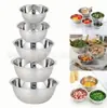 Conjunto de Bacias Grandes Multifuncionais Espessadas de Aço Inoxidável Fcm Dropshipping com Balança, Bacia para Lavar Vegetais, Bacia de Água, Pote para Temperos, Tigela de Sopa
