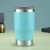 Exclusivamente transfronteriza para tanque de hielo frío de acero inoxidable 304 de 14 oz para automóvil con abridor de botellas y taza de cerveza