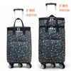 Bolsa de carrito retráctil bolsa de compras de supermercado plegable portátil Carrito de compras de rueda universal compras de comestibles carrito de arrastre para el hogar camping