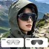 Óculos de Ciclismo BOLLFO Inteligentes S2 para Todas as Condições Climáticas Óculos Esportivos de Corrida para Exterior Proteção UV de Três Peças