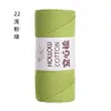 Fio de algodão oco 2mm fio de algodão linho espessura média crochê manual diy fio para enrolar chapéu fio redondo Coreia do Sul fio kosori