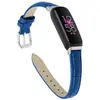 Para Pulseira de Relógio Fitbit Inspire 3/HR Pulseira de Couro com Padrão de Bambu Inspire 2/Inspire