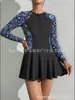 Traje de Banho Esportivo One-Piece com Zíper Europeu e Americano 2026 Traje de Banho para Surfe Proteção Solar Roupa de Surfe Saia Traje de Banho Conservador para Mulheres