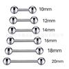 Barra Recta de Aleación de Titanio F136 con Piercing Corporal para Lengua con Rosca Interna, Anillo para Pezón, Tachuela para Cartílago de la Oreja, Joyería para Piercing Corporal de Puente de Oreja G23