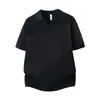 Nueva Camisa Polo de Verano a Rayas de Manga Corta para Hombre 2026, Estilo Coreano Ajuste Delgado, Color Sólido, Casual, Ligera, Moderna