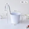 Maceta Grande de Hierro Desmontable Transfronteriza con Gancho, Cubo Colgante de Hierro para Plantas Verdes de Balcón, Maceta de Hierro Montada en Pared para Suculentas