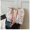 Bolsa de Hombro con Estampado de Dibujos Animados Linda y Dulce Bolso de Mano Grande de Verano Nuevo para el Trabajo Bolso Tote Casual con Cadena
