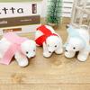 Nuevas decoraciones navideñas transfronterizas Oso de burbujas blanco Colgante de animal de oso polar de burbujas de Navidad