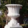 Columna Romana de Jardín Estilo Europeo Florero Alto Trofeo Grande Adorno de Entrada de Villa Patio Exterior Decoración de Pie