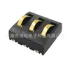 Base de batería con adhesivo horizontal curvo de 2-6 pines, espaciado de 4.0Ph, altura de 5.69H, con conector de resorte horizontal de presión positiva de columna