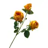 Floristería de Simulación de Boda Naranja Material de Flores Naranja Naranja Tema Arreglo de Lugar de Boda Hotel Arreglo de Flores de Plástico