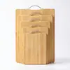 Tábua de corte de bambu popular personalizada para uso doméstico, anti-mofo, tamanho grande para frutas, dupla face, atacado