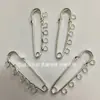 Broche de Anillo de Soldadura de Pin Chapado en Hierro Soporte de Broche de Cinco Anillos Pin de Corbata Antiexposición Accesorios para Joyería DIY