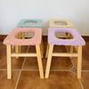 Silla de Toilet para Ancianos Madera Maciza Silla de Toilet para Mujeres Embarazadas Madera Silla de Toilet Simple Móvil Inodoro Doméstico para Ancianos