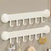 Gancho Trasero de Puerta con Ventosa Perchero Sin Taladro Fuerte Carga Vintage Montaje en Pared Pasillo Baño Ganchos Adhesivos de Almacenamiento