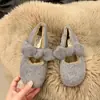 Zapatos de Felpa de Hada con Lazo para Mujer, Calzado de Invierno para Exteriores, Zapatos Suaves de Algodón, Nuevo Estilo 2026, Mocasines Cálidos de Estilo Francés