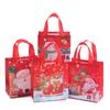 Bolsas de Embalaje de Regalo con Tema Navideño Bolsas de Tela No Tejida Bolsas Tote Coloridas Impresas Bolsas de Embalaje de Regalo para Fiestas Venta al por Mayor