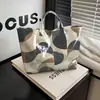 Plataforma independente Temu transfronteiriça nova bolsa de mão à prova d'água PVC+lona para o dia a dia portátil bolsa de ombro bolsa tote