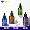 Nueva botella gotero de 30 ml del fabricante, botella de vidrio de fondo grueso para aceites esenciales, botella dispensadora de aceites esenciales de 50 ml, botella gotero para aceites esenciales, botella vacía