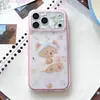 Capinha de Celular Ursinho Biscoito Fofa e Adorável para Meninas, Adequada para Apple iPhone 15/16/17 Pro Max