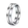 Anillos Populares Europeos y Americanos de Acero de Titanio para Hombre Transfronterizos, Anillos de Pareja de Acero Inoxidable Electrochapados al Vacío, Accesorios para Manos y Joyería