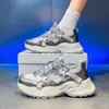 Cuatro Estaciones Estilo Nuevo Punta Redonda Malla Deportivas Moda Tendencia Zapatos de Papá Estilo Coreano Suela Gruesa Casual Zapatos de Mujer Venta al por Mayor