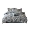 Conjunto de cama de quatro peças 100% algodão puro escovado a carbono, conjunto de três peças 100% algodão puro, capa de edredom estampada, produtos térmicos para outono e inverno