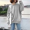 Sudadera de algodón transfronteriza estilo perezoso para mujer, primavera y otoño, fina, holgada, estilo coreano, a la moda, para estudiantes y novias.