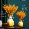 Espiga de Trigo Flor Seca Gipsofila Buquê Arranjo de Flores para Sala de Estar Vaso Pequeno de Cerâmica Estilo Ins Ornamento de Decoração para Gabinete de TV de Mesa