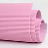 50*70cm Grande Espessado Colorido Papel Ondulado Material Artesanal DIY para Jardim de Infância Papel Ondulado Misto