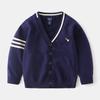 Cardigan infantil bebê Outono Camisola versão coreana de roupas infantis atacado Meninos single-breasted Coringa camisola fabricantes atacado